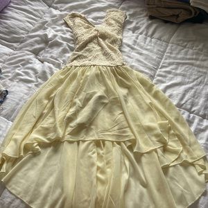 pastel yellow dress